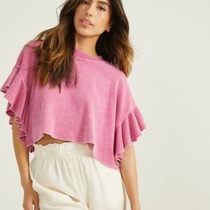 Altar'd State Nessa Flutter Sleeve Tee